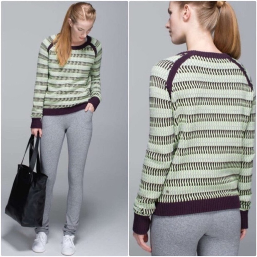 Lululemon Devi Crew Cotton Pullover Knit Sweater